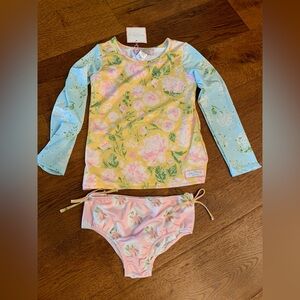 NWT SweetHoney swim set size 10Y